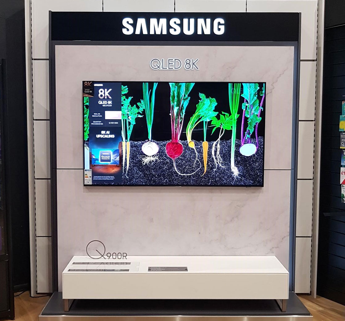 Samsung 8K Retail Display Installations