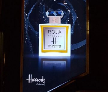 harrods perfume display