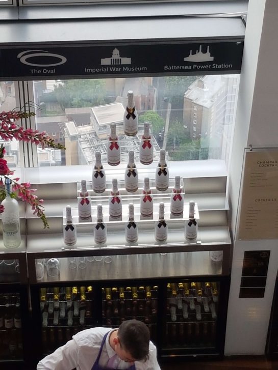 Shard Moet Wine Display